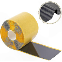 Black EPDM Seam Tape for Pond Liners, Self-Adhesive Double-Sided Repair Strip, 3" x 25\' for Patching Holes and Cracks
