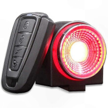 Ultra Bright USB Rechargeable Bike Tail Light with Smart Brake Sensor and Anti-Theft Alarm for Cycling Safety