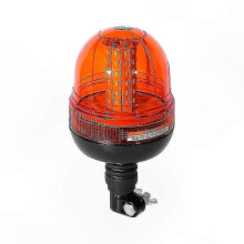 Amber LED Rotating Warning Light, Waterproof Dustproof Blinking Beacon for Road Traffic, Tractor, Truck, Car Use (1pc)