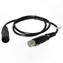 4-Pin XLR Extension Cable Adapter - 120cm Male to Female Connector for Various Applications