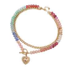 Waterproof Zinc Alloy Beaded Necklace For Women Fashion Tassels