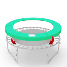 GALACTICA 6FT Outdoor Round Trampoline Replacement Pad Spring Cover Safety Padding Green