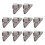 10Pcs Plastic Triangle Clips For Documents Photos Memo-Black 1