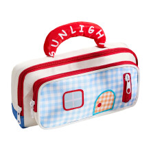 Pen Box Pencil Case For Kids Students Desktop Organizers-Red