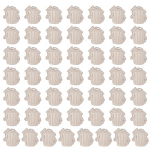 Stylish Alloy Pin Badge For Jackets Bags And-Silver 50 pieces
