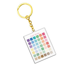 Porte-clés en acrylique tendance avec couleurs saisonnières,-3