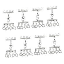 Set mit 8 glatt polierten-Stahlfarbe 4-teilig