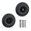 set of 2 wheels for sack cart 3.00-4 solid rubber 1
