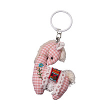 Artistiek borduurwerk paard sleutelhouder decoratieve tas-Roze