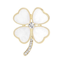 Chique klaversbroche voor dames, kleed elke outfit aan met-Goud