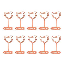 10 stuks vergulde memo foto notitie clip desktop tafel-rosé goud