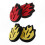 4-Pack Tennis Racket Vibration Dampeners Flame Design Shock Absorbers for String Sets 1