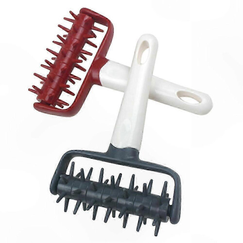2-Pack Pizza Dough Docker Tool with Rolling Wheel for Hole Punching