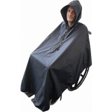 Adult Waterproof Poncho for Wheelchairs - Standard Size Rain Layer Protector