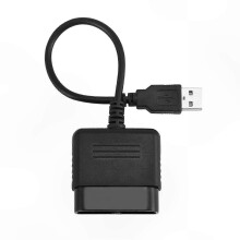 USB Adapter for PS2 Controllers, 2-Port Converter Cable, Enables PlayStation Compatibility with Dual Shock Accessories and More