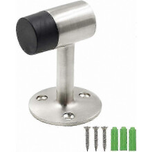 3 Inch / 75mm Durable Floor Stop, Brushed Nickel Stainless Steel Door Stopper - Pack of 1