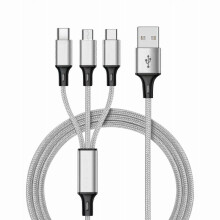 Luoyaxxxxx 3in1 Fast USB Charging Cable Universal Multi Function Cell Phone Charger Cord Fast Charging Type C