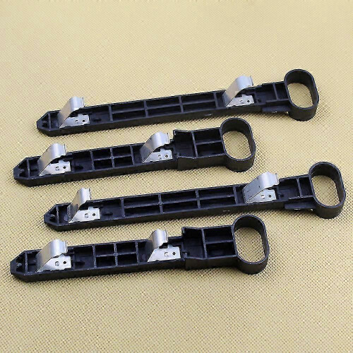 Headlamp Retaining Pins and Mounting Brackets for Vehicles - 4 Pack Replacement Hardware for Headlight Assembly