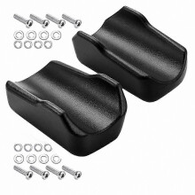 2 Pack Armrest Cushions for Upright Rollator, Forearm Pads for Standing Walker, Black Handle Padding for Mobility Aid Support