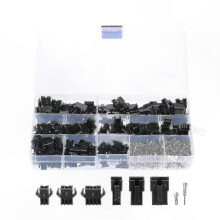 2.54mm Pitch Connector Housing Assortment - 480 Pieces Male and Female Wire Connectors for Jumper Cables, Ribbon Wires, and PC Fans (Includes 2/3/4 Pi