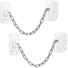 2 Pcs Child Safety Window Locks, Adjustable Child Window Protection Locks, Strong Adhesive Fridge Lock for Door Lock Cupboard Cabinet Drawer Washer Ed
