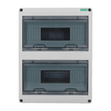 Circuit Breaker Box Transparent Cover Open Mounted Waterproof 24 Way Distribution Protection Box