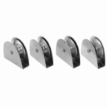 Durable Stainless Steel Pulley System for Outdoor Flagpoles, 4 Pack with Smooth Bearings