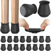 16-Pack Silicone Chair Leg Protectors with Felt Base for Floor Protection Non-Slip Furniture Pads Caps