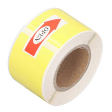 1 Roll Thermal Cable Label Waterproof Oil Resistant Ink Free Sticker Label Paper for Fiber Communication Engineering Yellow