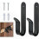 Black Surfboard Wall Mount Rack for Home and Garage Storage Solutions 1