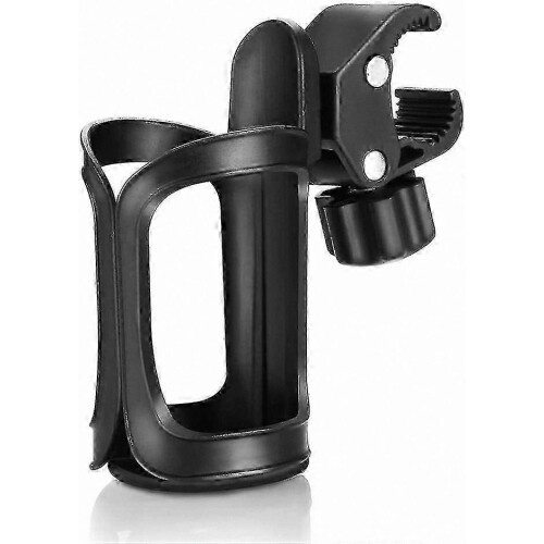 Universal Cup Holder for Strollers, Bicycles, and Wheelchairs - 1pc, Black