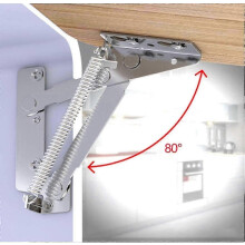 Lift kitchen flip bracket spring kitchen flip bracket cabinet hydraulic cabinet door hinge silver SZRH A-S
