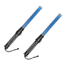 2PCS 43CM LED Traffic Baton with Reflective Warning Light for Safety hwy