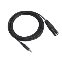 3M USB to XLR/F Phone Cable Recording Audio Cable Adapter for PC Recording (Black)