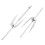 2 Pc Roasting Fork Pink Pan Creative Electronic Oven Food Fork Durable Rotating Grill Fork Fish Meat Grilled Fork 1
