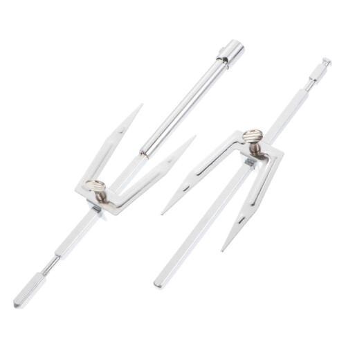 2 Pc Roasting Fork Pink Pan Creative Electronic Oven Food Fork Durable Rotating Grill Fork Fish Meat Grilled Fork