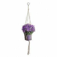 Hanging Planter Bag with Iron Ring, 90cm - Durable Hemp Material for Plants