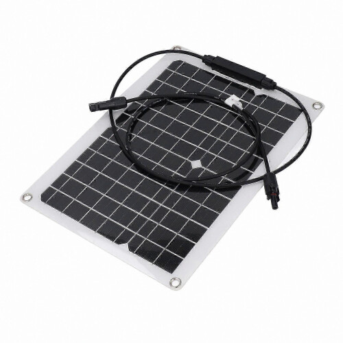 Flexible Solar Panel Kit 15W 18V for Battery Charging, Security Camera, Automatic Gate, Chicken Coop, Boat, Off-Grid Systems