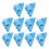 10Pcs 2x1.54Inch Plastic Triangle Clips For Holding-Blue 1