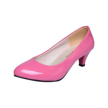 Womens Classic Closed Toe D'Orsay Bow Kitten Heel Pump | Dress, Work, Party Mid Heeled Pumps Pink