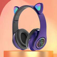 Karymi B39 Bluetooth Ear Headset with LED Flashing – Cute Wireless Earbud, Compatible with iOS/Android