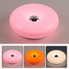 Modern Donut Ambient Night Light, Rechargeable Wall Lamp, 3 Color Temps, Touch Switch – Compatible with Bedrooms, Study, Living Rooms & Offices