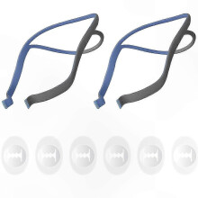 2-Pack Replacement Headgear Straps for P10 Nasal Pillow Mask, Adjustable CPAP Accessories with 6 Settings