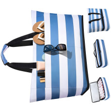 Sac résistant au sable de 54 L avec glacière amovible et-Bleu