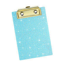 Presse-papiers en acrylique scintillant avec pince en-Vert clair