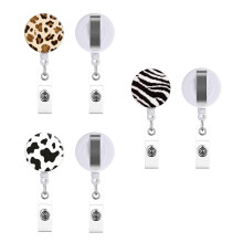 Vibrant Color Card Reels Clip With Swivel Hook,-Fixed 3 colors