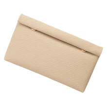 Handige PU make-up tas handtas met gestructureerde vorm en-Beige