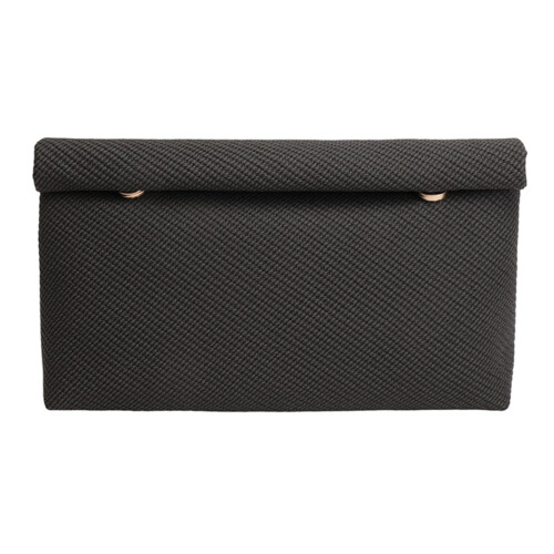 Modern Soft PU Handbag Bag Convenient Cosmetic Bag-Black