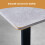 AINPECCA 4 Dining Chairs Velvet Yellow and Table SetKitchen 10