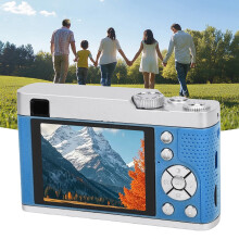 UHD 4K Digitalkamera 68 MP 16x Zoom 2,8 Zoll Blau